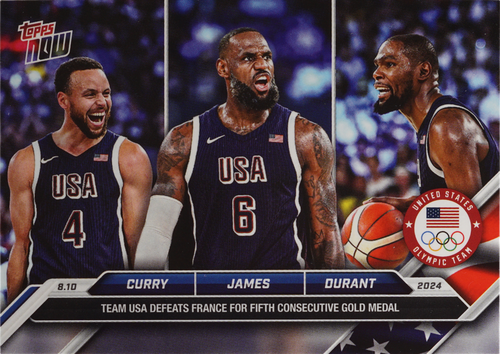 LeBron James / Steph Curry / Kevin Durant trading card