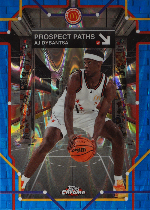 AJ Dybantsa trading card