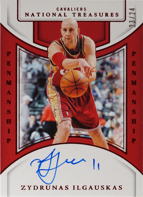 Zydrunas Ilgauskas trading card