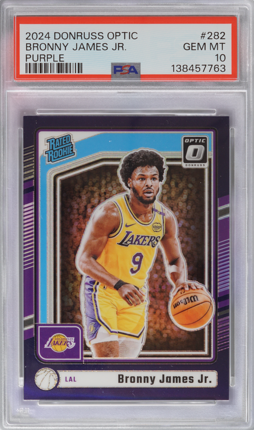 Bronny James Jr. trading card