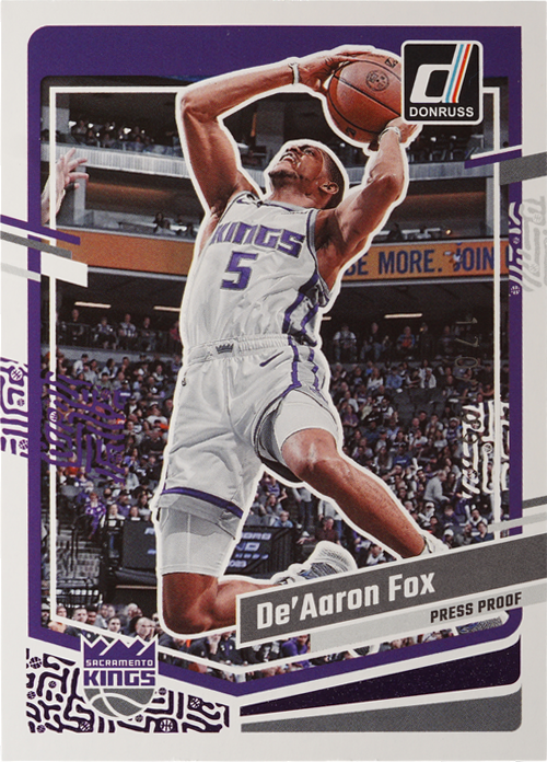 De'Aaron Fox trading card
