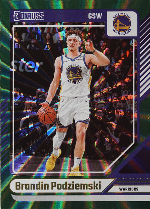 Brandin Podziemski trading card