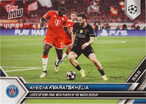 Khvicha Kvaratskhelia trading card