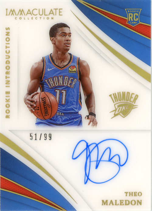 Theo Maledon trading card