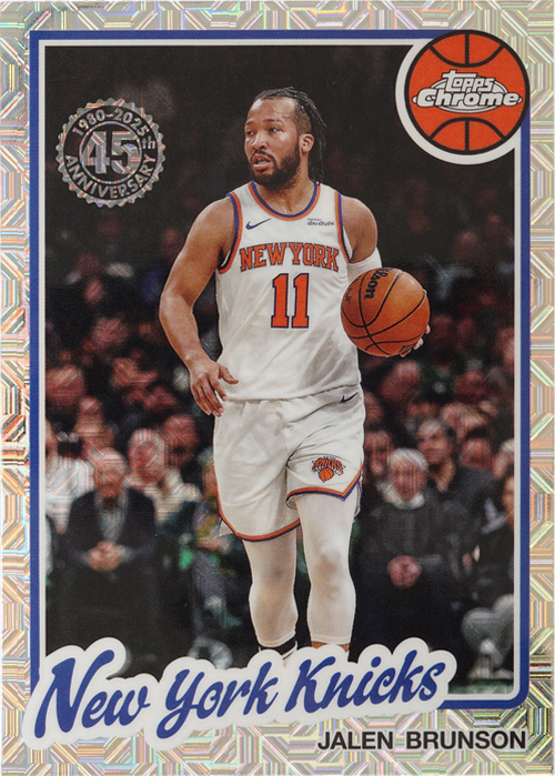 Jalen Brunson trading card