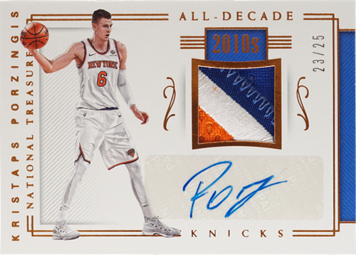 Kristaps Porzingis trading card