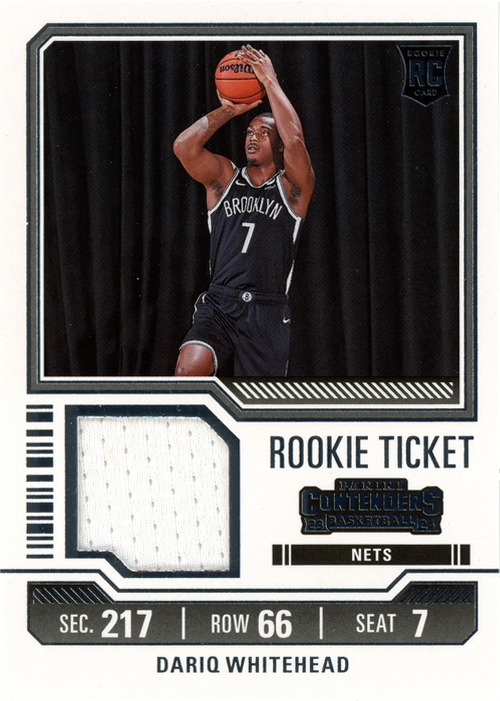 Dariq Whitehead trading card