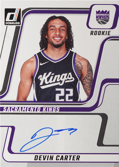 Devin Carter trading card