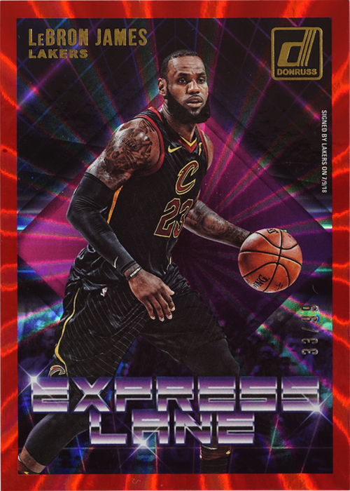 LeBron James trading card