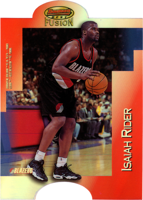 Isaiah Rider/Michael Finley trading card