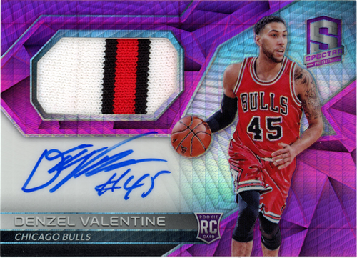 Denzel Valentine trading card