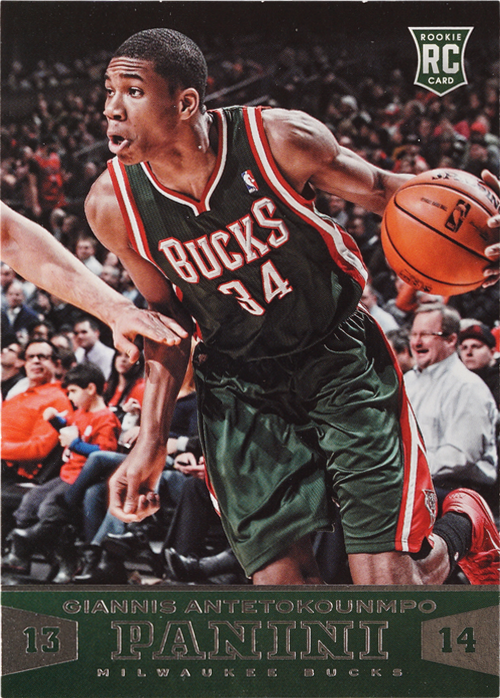 Giannis Antetokounmpo trading card