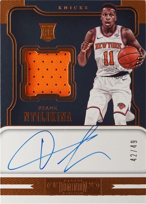 Frank Ntilikina trading card