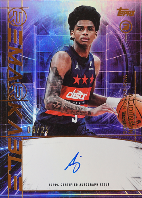 AJ Johnson trading card