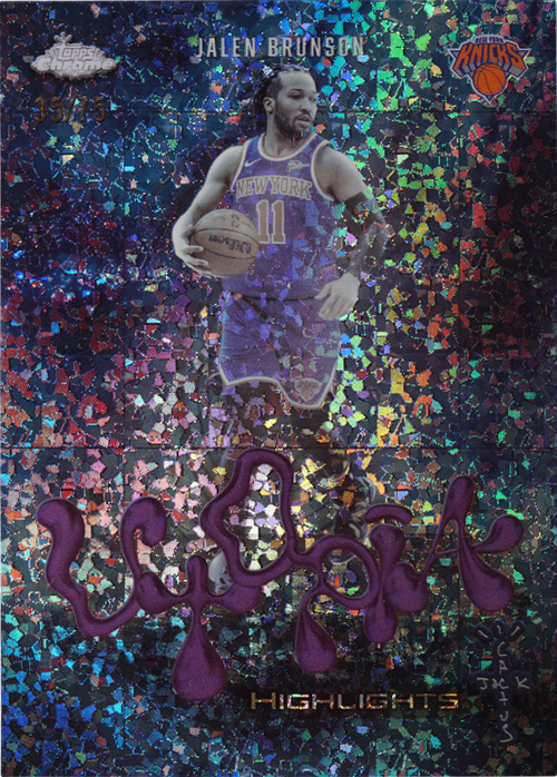 Jalen Brunson trading card