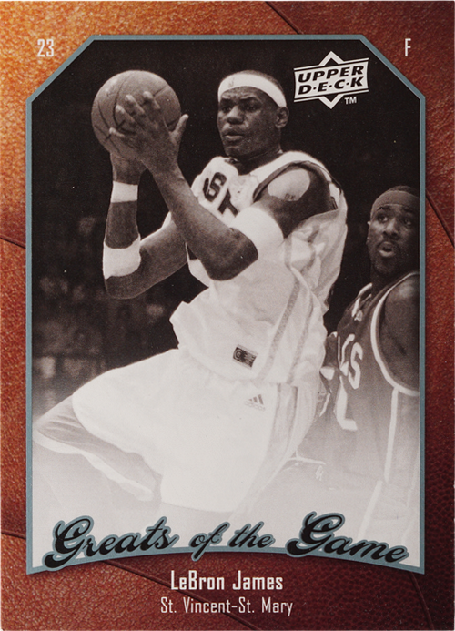 Lebron James trading card