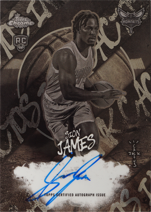 Sion James trading card