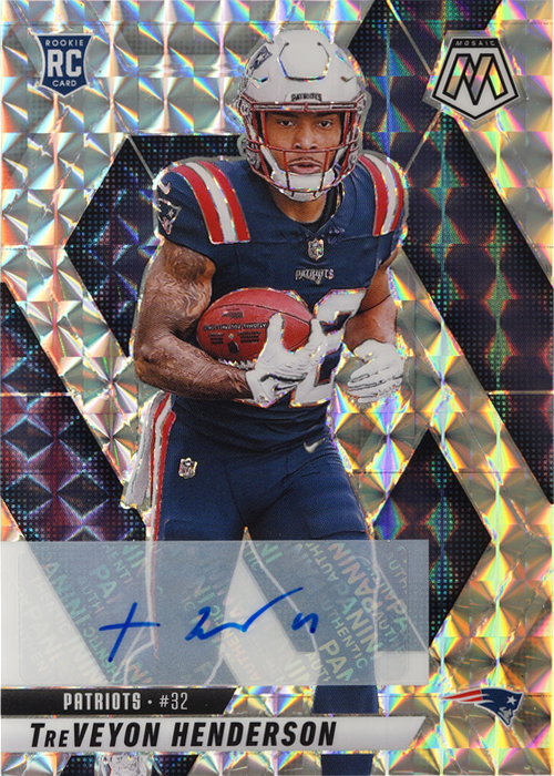 TreVeyon Henderson trading card