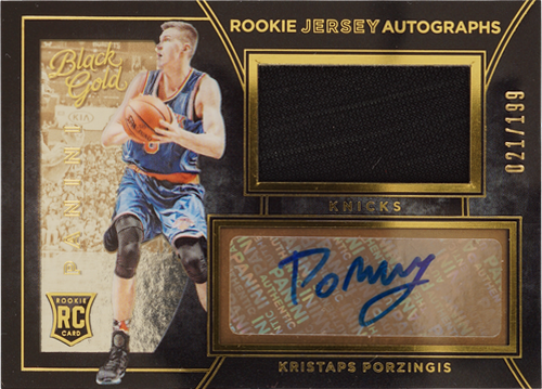 Kristaps Porzingis trading card