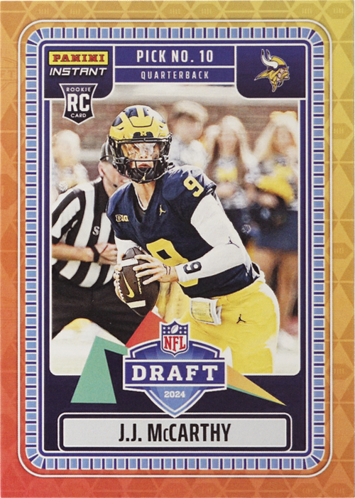 J.J. McCarthy trading card
