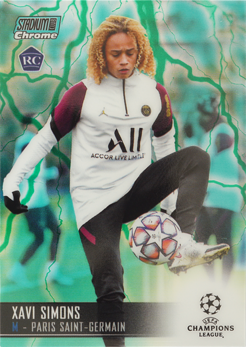 Xavi Simons trading card