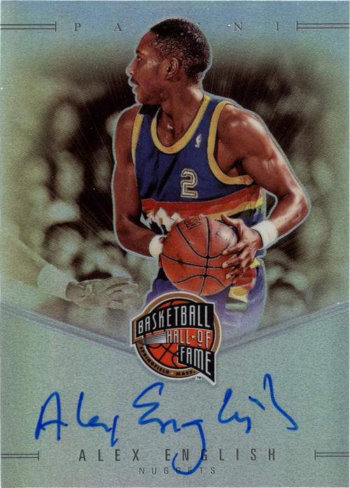 Alex English trading card