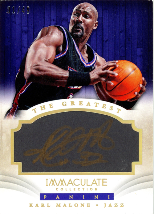 Karl Malone trading card