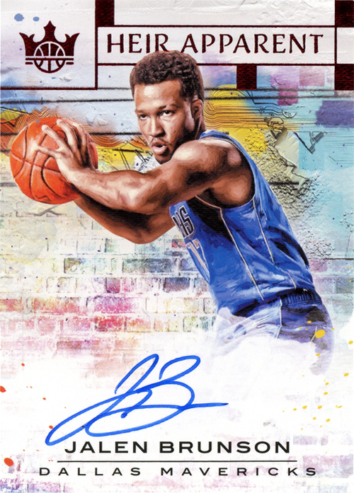 Jalen Brunson trading card