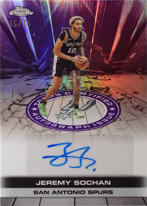 Jeremy Sochan trading card