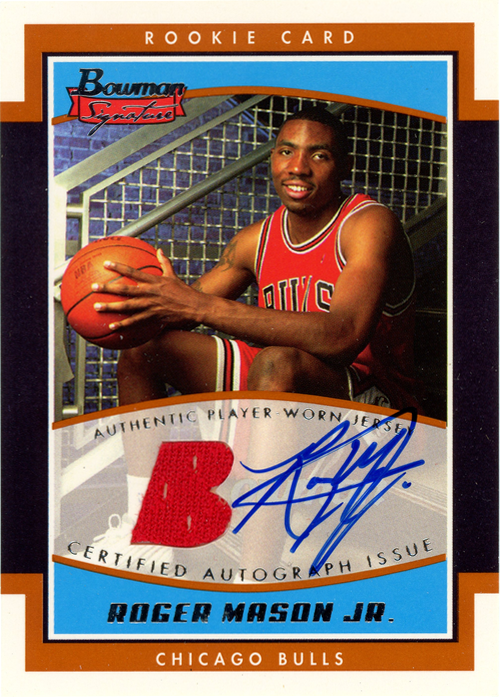 Roger Mason Jr. trading card