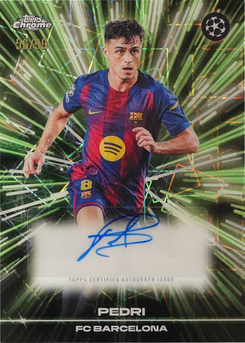 Pedri trading card