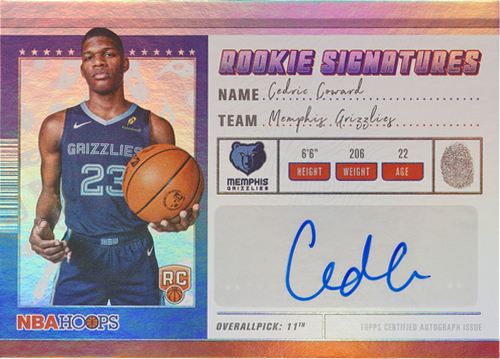 Cedric Coward trading card