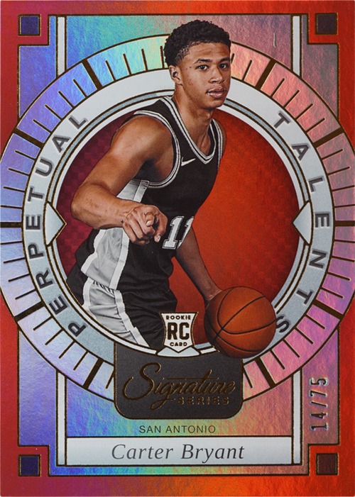 Carter Bryant trading card