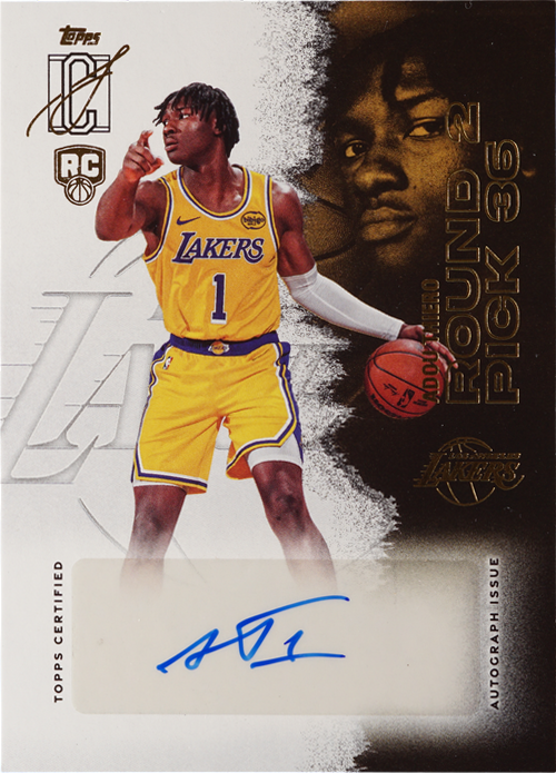 Adou Thiero trading card