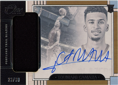 Toumani Camara trading card