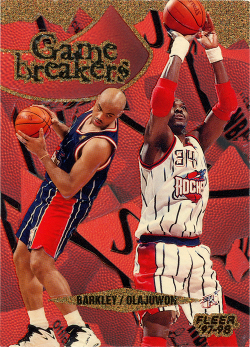 Charles Barkley/Hakeem Olajuwon trading card