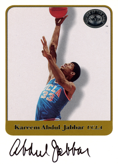 Kareem Abdul-Jabbar trading card