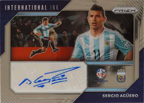 Sergio Aguero trading card