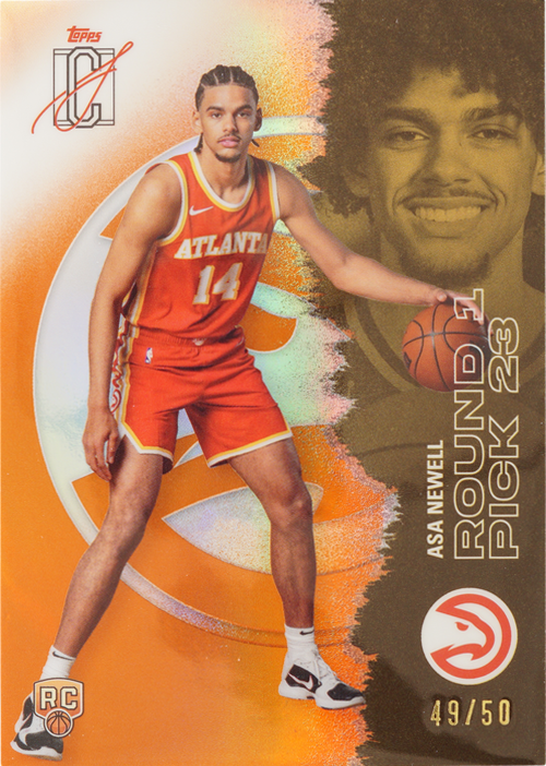 Asa Newell trading card
