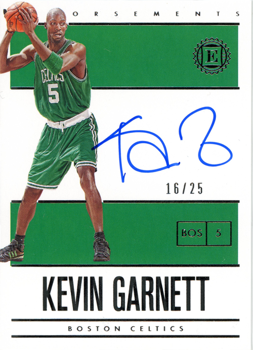 Kevin Garnett trading card