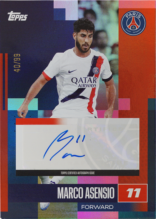 Marco Asensio trading card