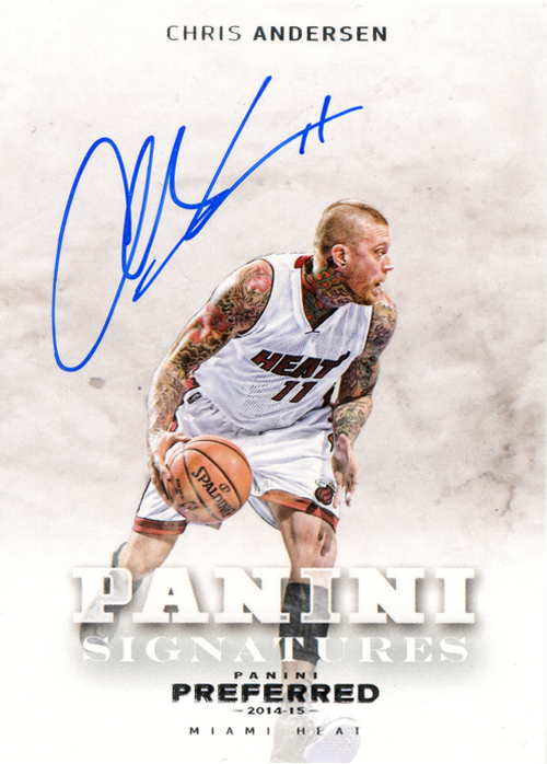 Chris Andersen trading card