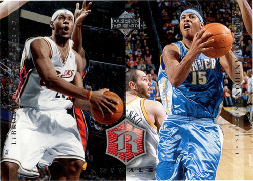LeBron James / Carmelo Anthony trading card