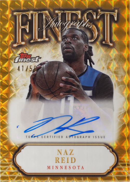 Naz Reid trading card