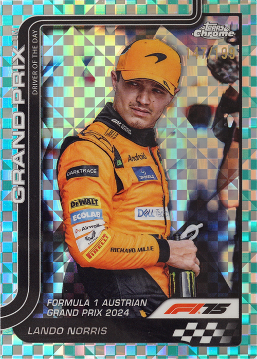 Lando Norris trading card