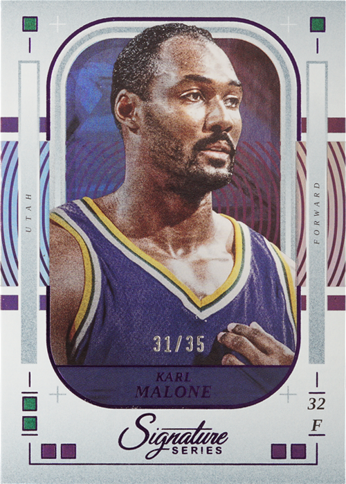 Karl Malone trading card