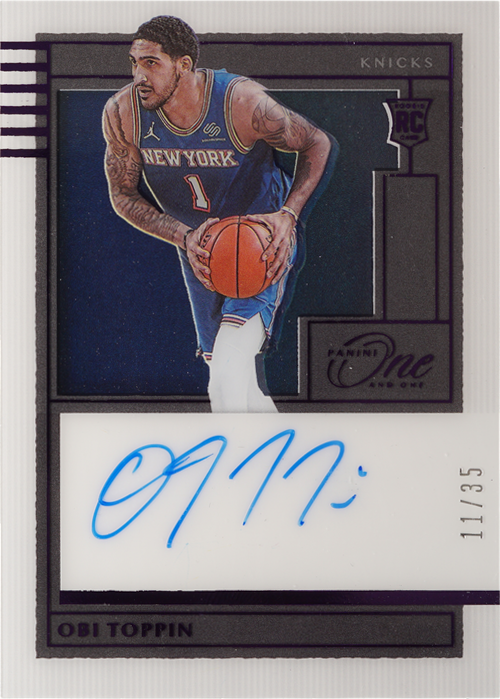 Obi Toppin trading card