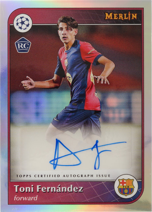 Toni Fernández trading card