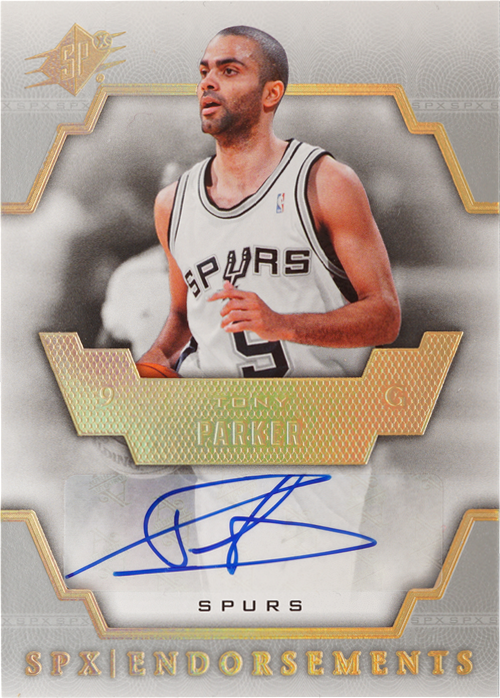 Tony Parker trading card