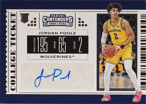 Jordan Poole trading card